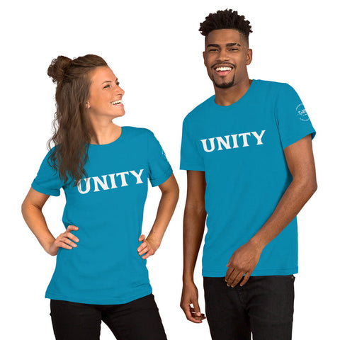 Karma Inc Apparel  Unisex T-Shirt Aqua / S "UNITY" Bella-Canvass Preimum Unisex T-Shirt