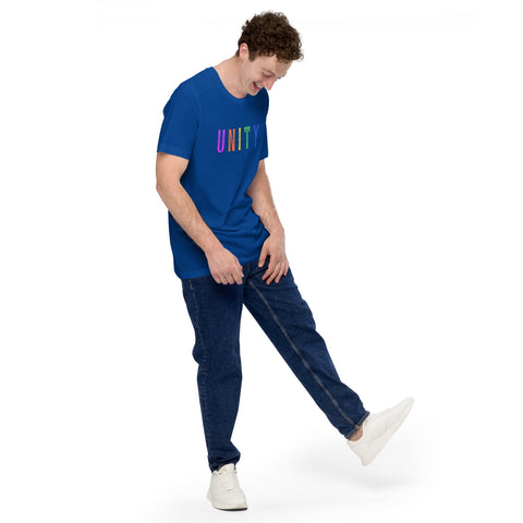 Karma Inc Apparel  Unisex T-Shirt True Royal / S "UNITY" Pride Design Bella-Canvass Preimum Unisex T-Shirt