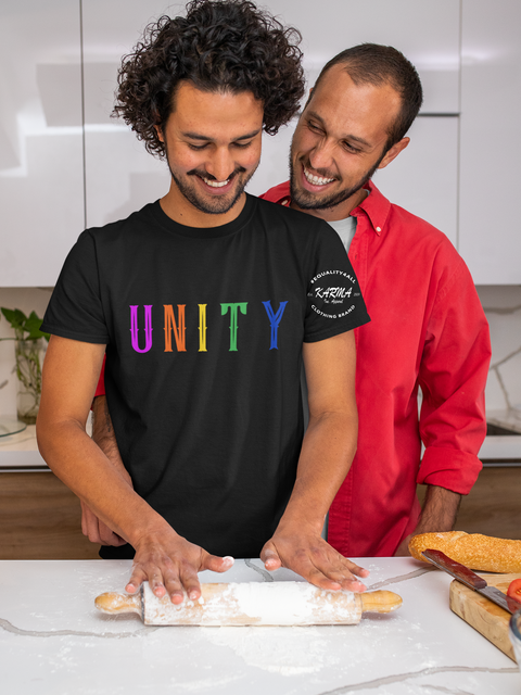 Karma Inc Apparel  Unisex T-Shirt "UNITY" Pride Design Bella-Canvass Preimum Unisex T-Shirt
