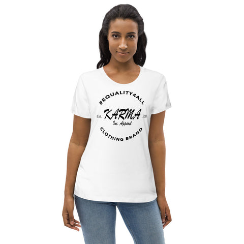 Karma Inc Apparel  Womens T-Shirt #EQUALITY4ALL "LOGO" Premium Organic Cotton Womens T-Shirt