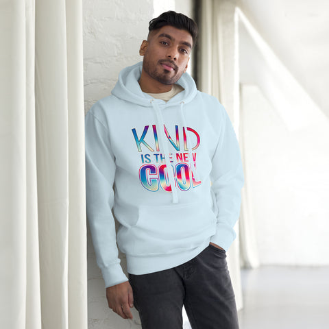 "KIND IS THE NEW COOL" Preimum Cotton Unisex Hoodie - Karma Inc Apparel 