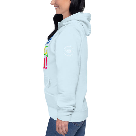 "KIND IS THE NEW COOL" Graffiti Look Preimum Cotton Unisex Hoodie - Karma Inc Apparel 