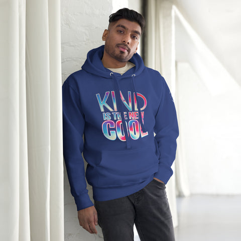 "KIND IS THE NEW COOL" Preimum Cotton Unisex Hoodie - Karma Inc Apparel 